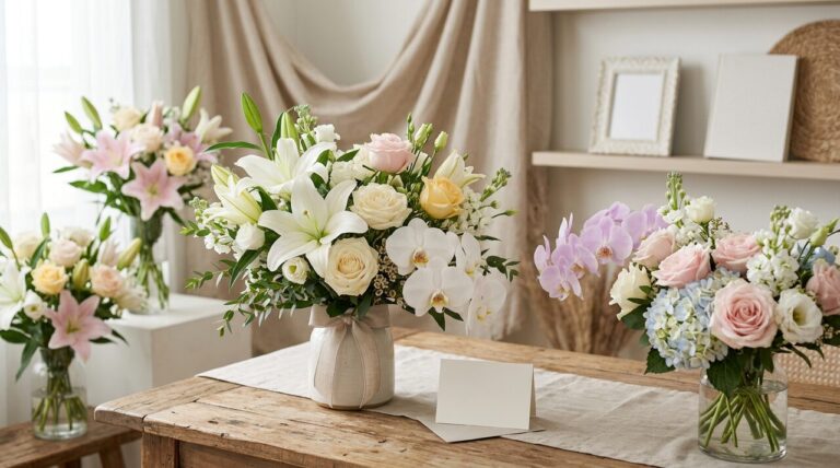 funeral flower colors meaning